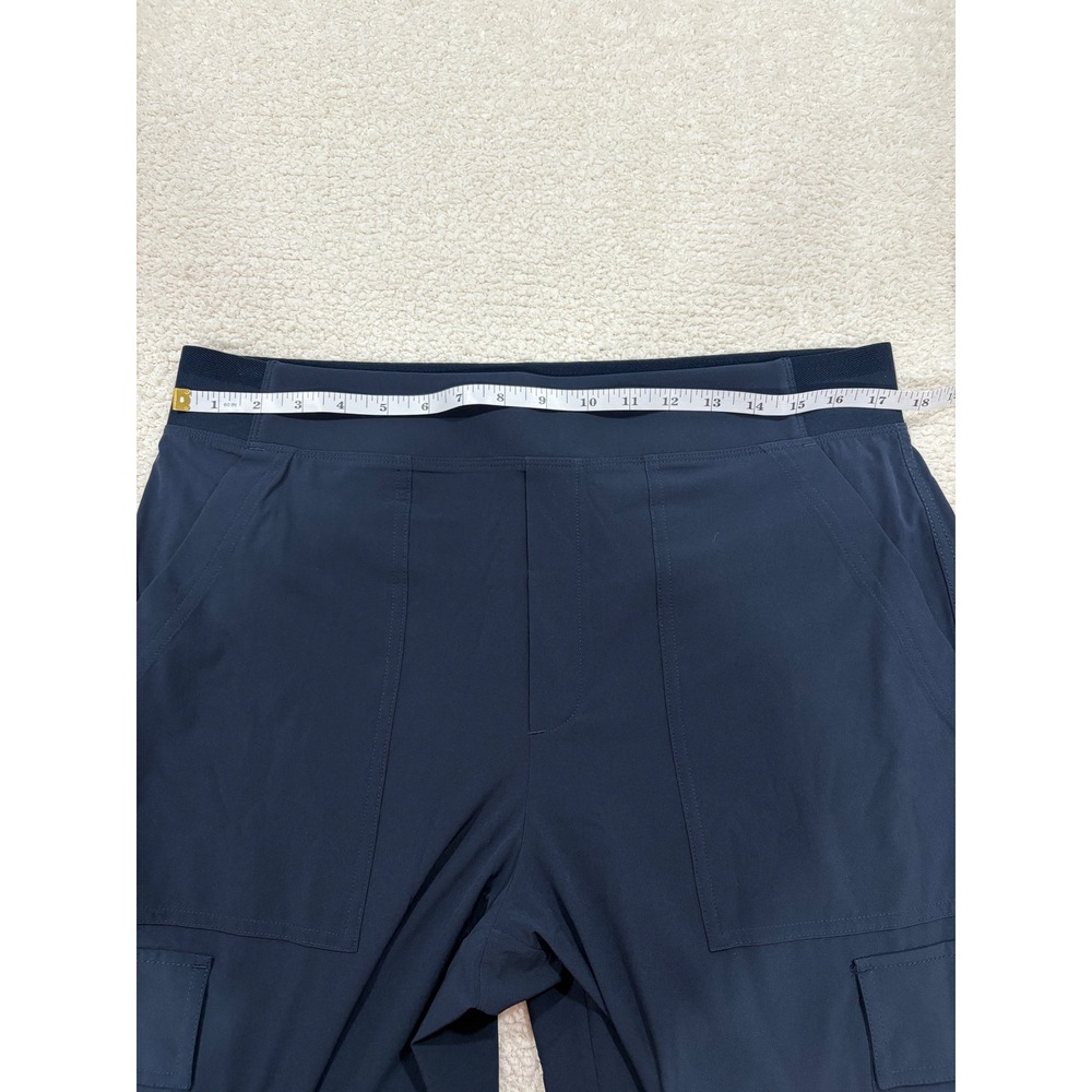 Athleta Brooklyn Heights High Rise Cargo Pant Wide Leg 30" Navy Size 14 - Picture 4 of 9